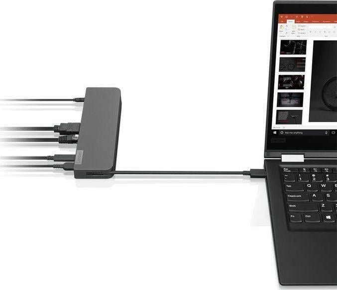 Lenovo USB-C Mini Dock (40AU0065DK), 45W, USB-C, Black - Thumbnail 4