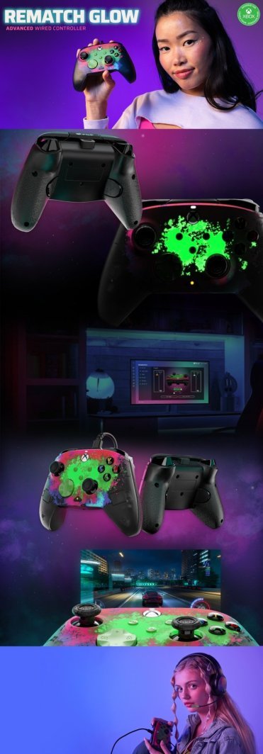 PDP XS Rematch Controller, Wired, Multicolor - Thumbnail 62