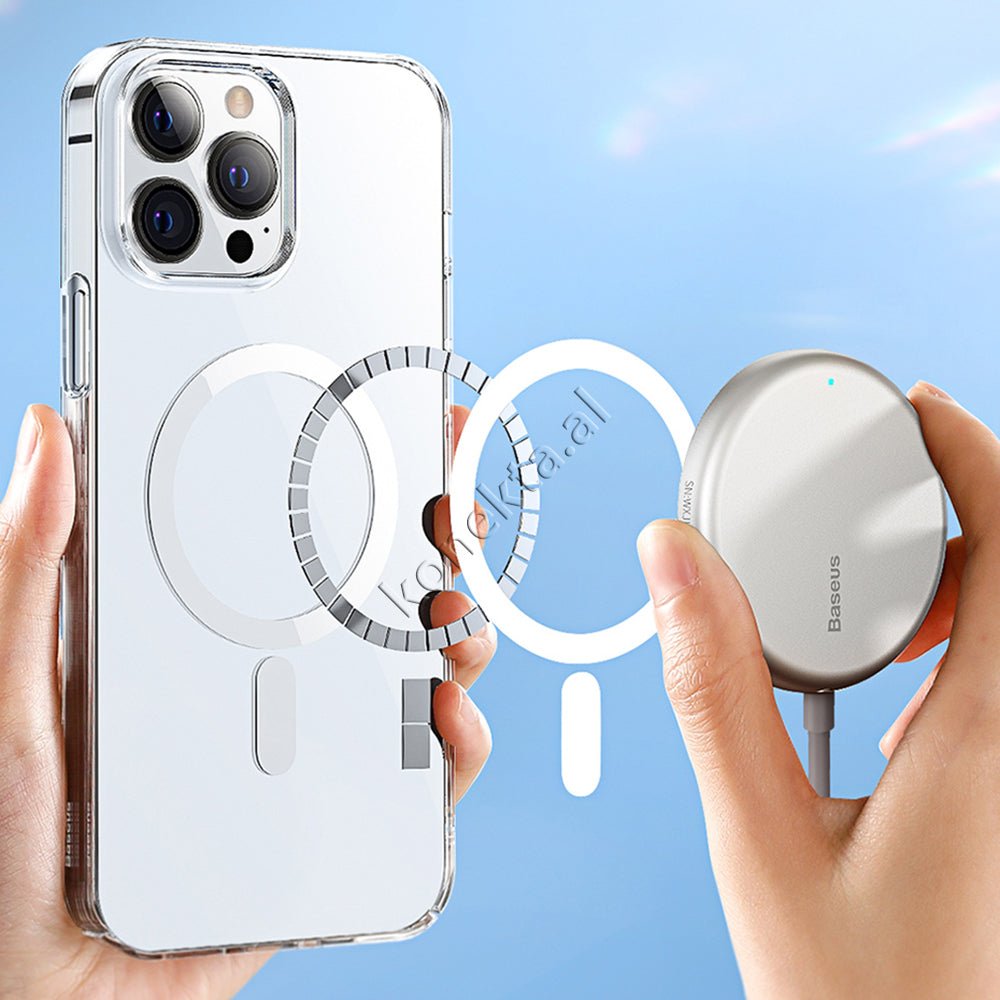Baseus Cover Transparente Me MagSafe Per iPhone 13 Pro Max / 14 Pro Max - Thumbnail 6