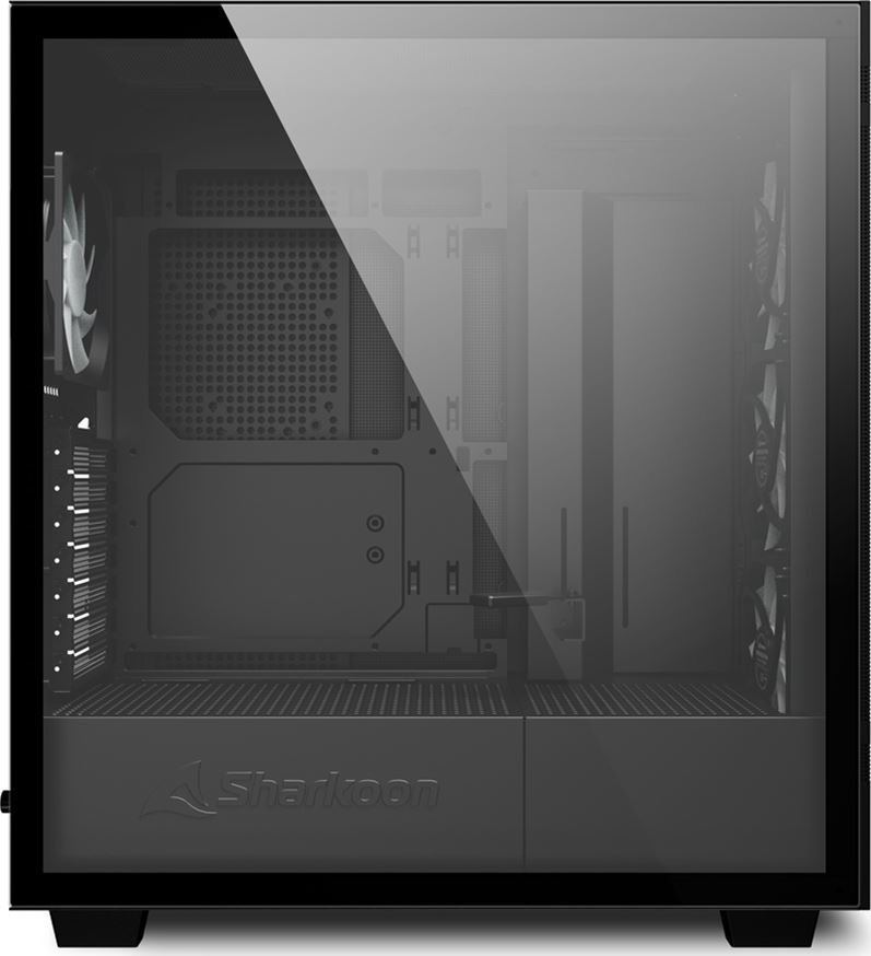 Sharkoon Rebel C50 ARGB Case, Black, Midi Tower - Thumbnail 4