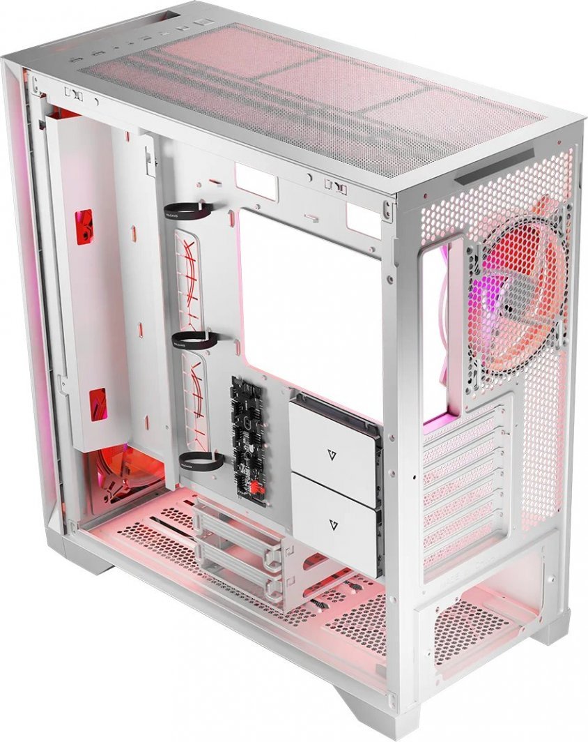 Modecom Volcano Expanse S Apex ARGB Case, White, Midi Tower - Thumbnail 6
