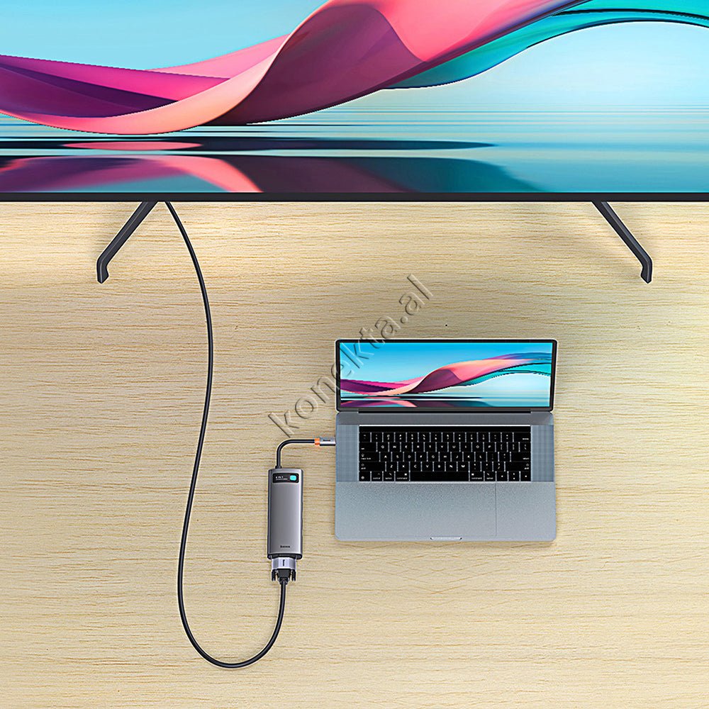 Baseus Adaptor HUB Me Shumë Porta 6 në 1 - Thumbnail 11