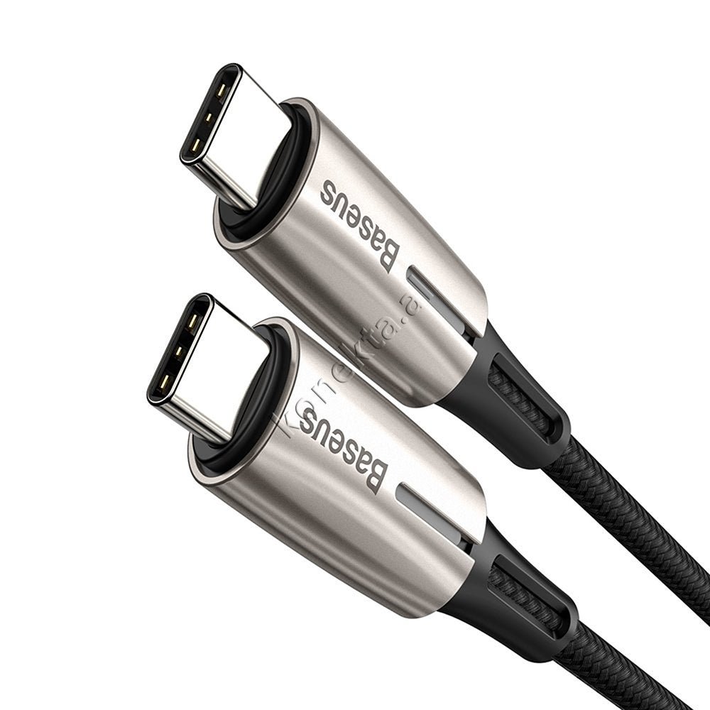 Baseus Water Drop-shaped Lamp USB Cable, 1m, Type-C, Fast Charge PD 60W - Thumbnail 3