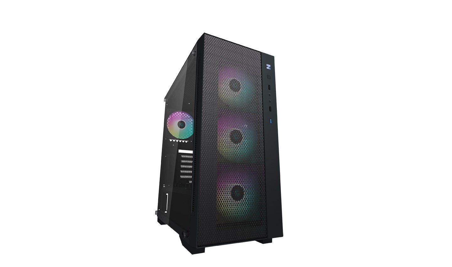 DeepCool Matrexx 55 Mesh ARGB 4F Midi Tower Case, Black - Image 1