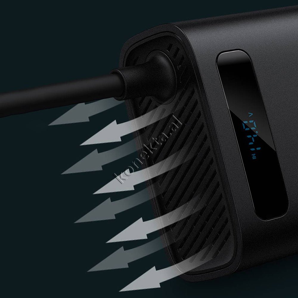 Baseus 150W Energy Converter, 4 Ports, Black - Thumbnail 13