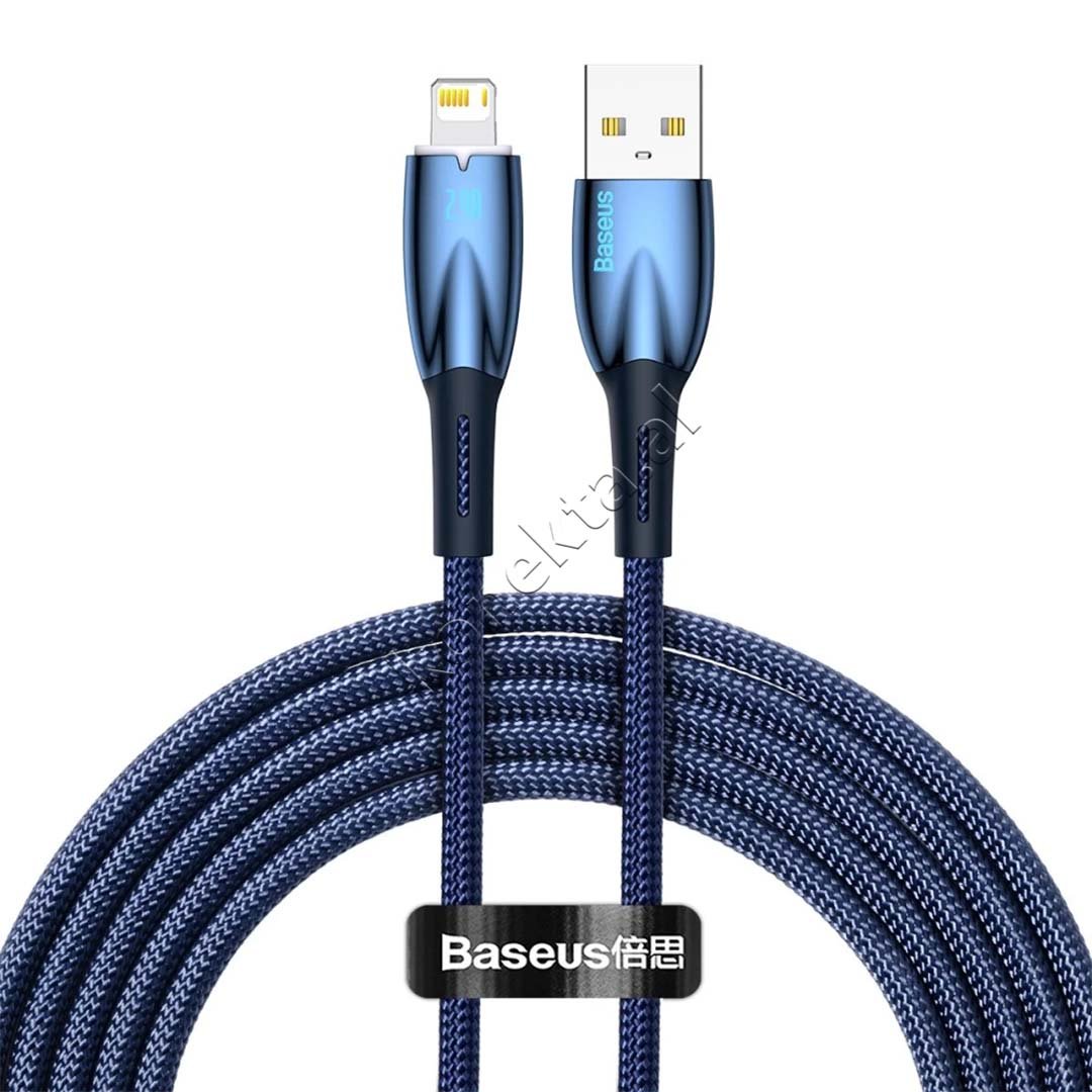 Baseus USB to Lightning Cable, 2m, Blue - Image 1