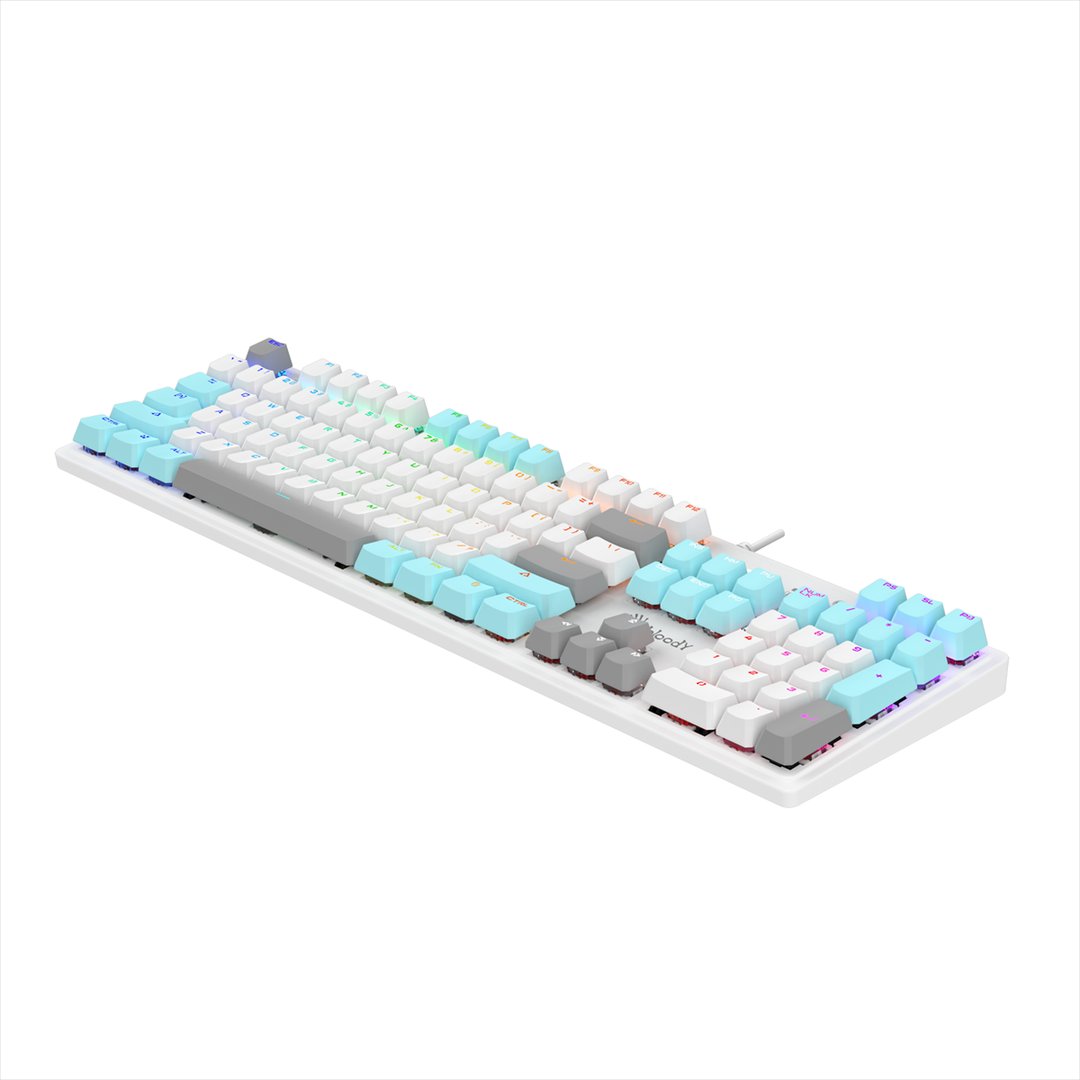 A4tech Bloody S510R Keyboard, White - Thumbnail 3
