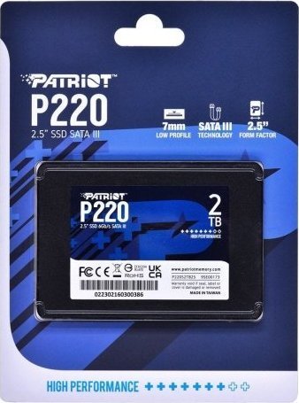 Patriot P220 SSD, 2TB, 2.5" SATA III - Thumbnail 2