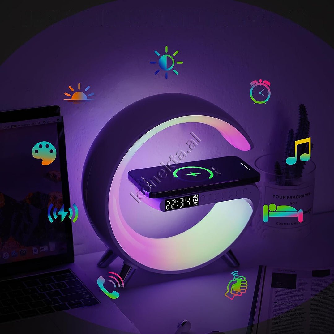 tjetertjeter Wireless Charger with LED RGB Light and Bluetooth Box - Thumbnail 22