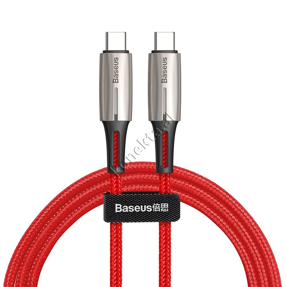 Baseus Water Drop-shaped Lamp USB Cable, 1m, Type-C, Fast Charge PD 60W - Thumbnail 10