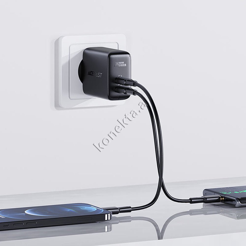 AceFast 40W Charger with 2 Type-C Ports - Thumbnail 12