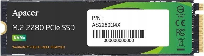 Apacer AS2280Q4X SSD, 512GB, M.2 2280 PCI-E x4 - Thumbnail 2