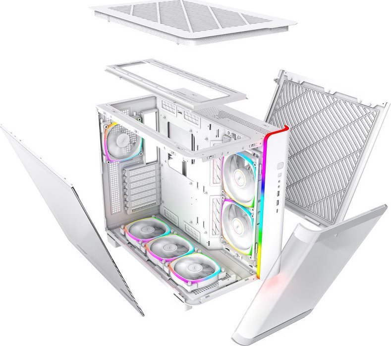 Montech King 95 Pro ARGB Case, White, Midi Tower - Thumbnail 9