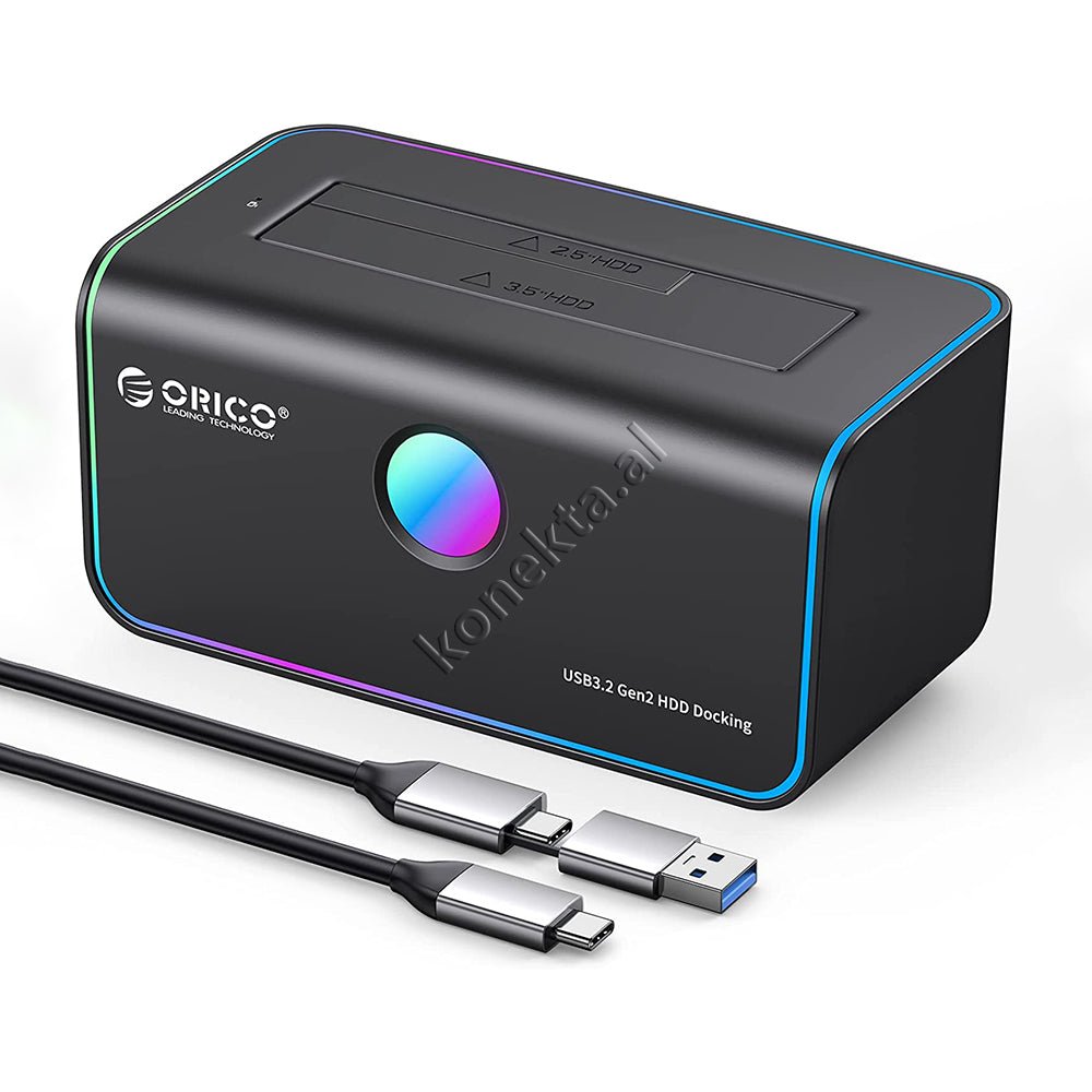 Orico Hard Disk Reader with Type-C Port and RGB Light - Image 1