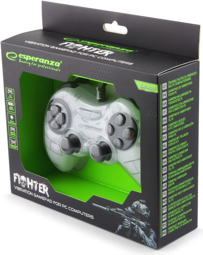 Esperanza Fighter Controller, White, Wired - Thumbnail 4