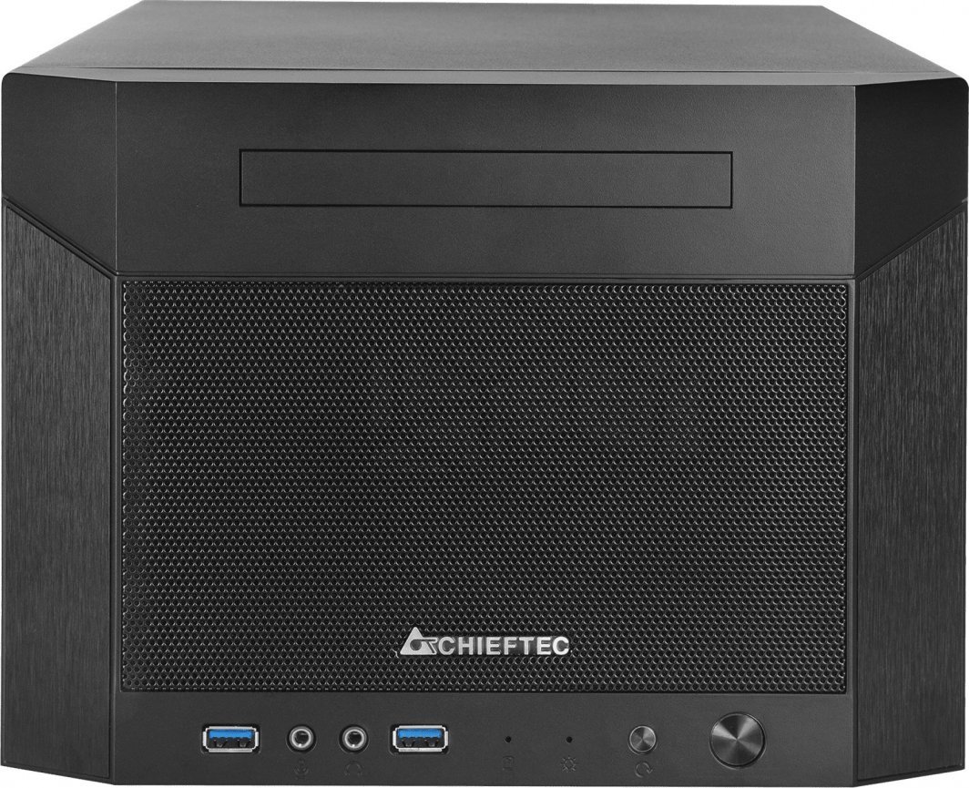 Chieftec Pro Cube Mini CN-01B-OP Case, Cube Tower, Black - Thumbnail 3