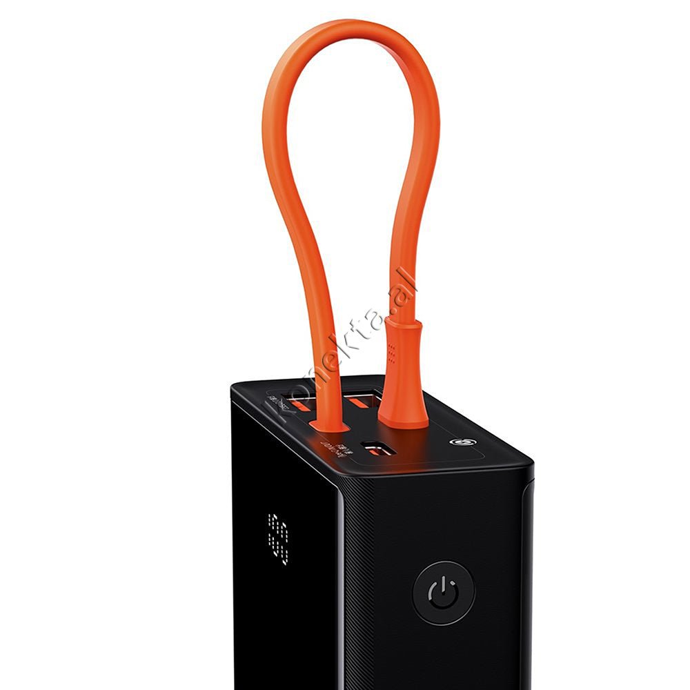 Baseus 65W 20000mAh Power Bank, Black, With 3 Ports and Type-C Cable - Thumbnail 5