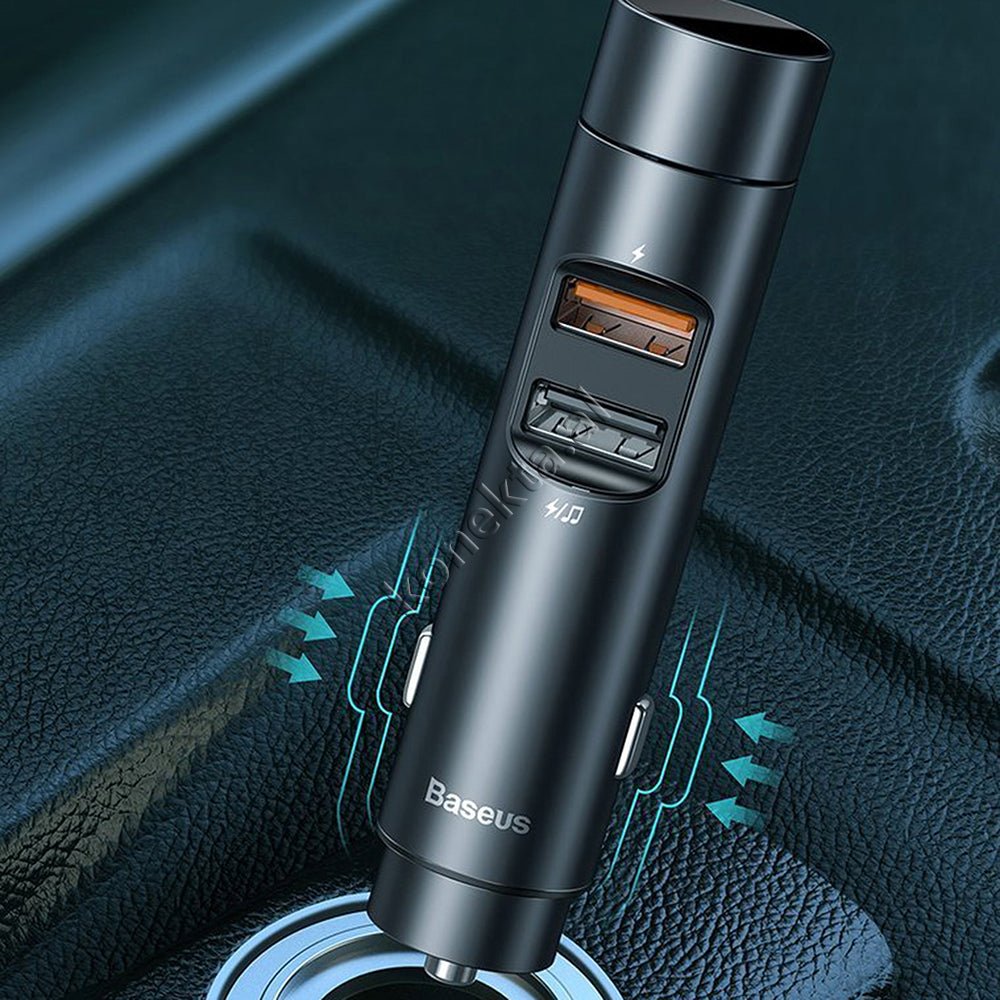 Baseus MP3 Bluetooth Car Charger, 18W Fast Charging - Thumbnail 17