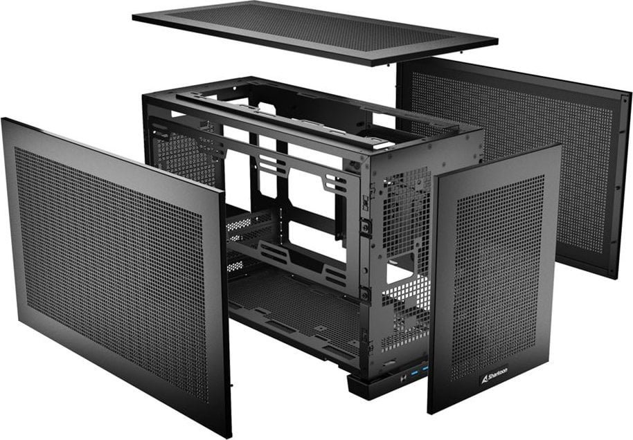 Sharkoon Rebel C20 Case, Black, Mini Tower - Thumbnail 10