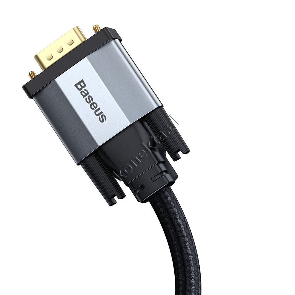 Baseus VGA Cable, 1m / 2m, Gray - Thumbnail 5
