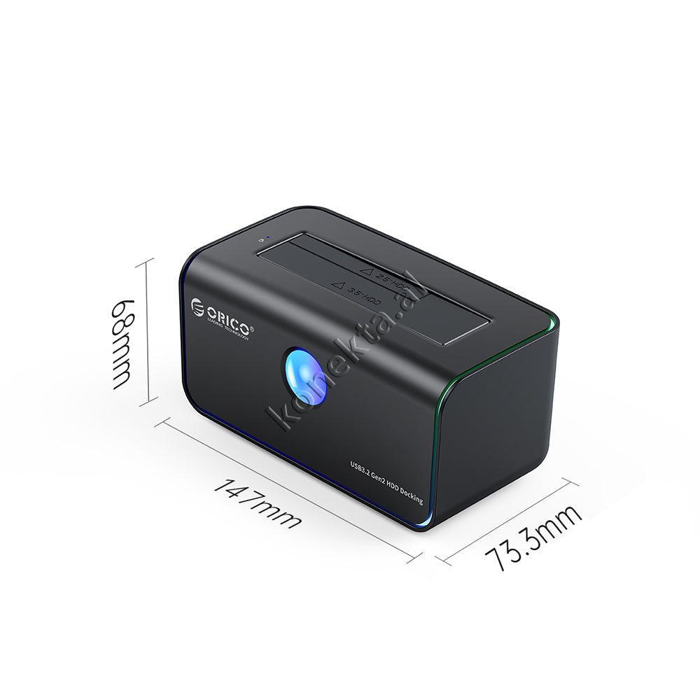 Orico Hard Disk Reader 3.5" / 2.5" with Type-C Port and RGB Light - Thumbnail 5