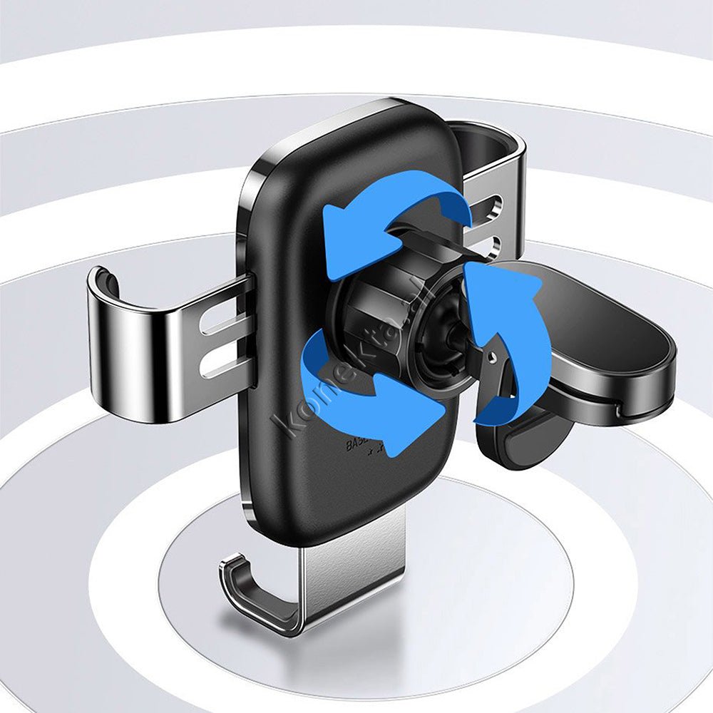 Baseus Car Phone Holder, Aluminum + ABS, Adjustable 4.7-6.5 inch - Thumbnail 17