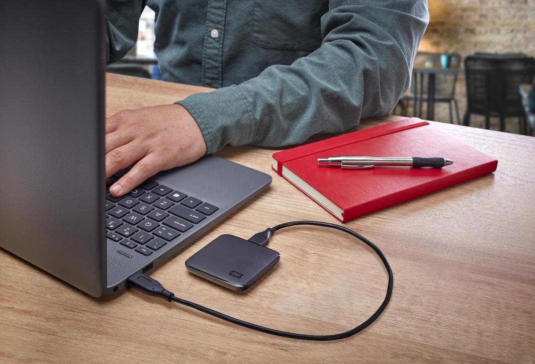WD Elements SE External SSD, 1TB, Black - Thumbnail 6