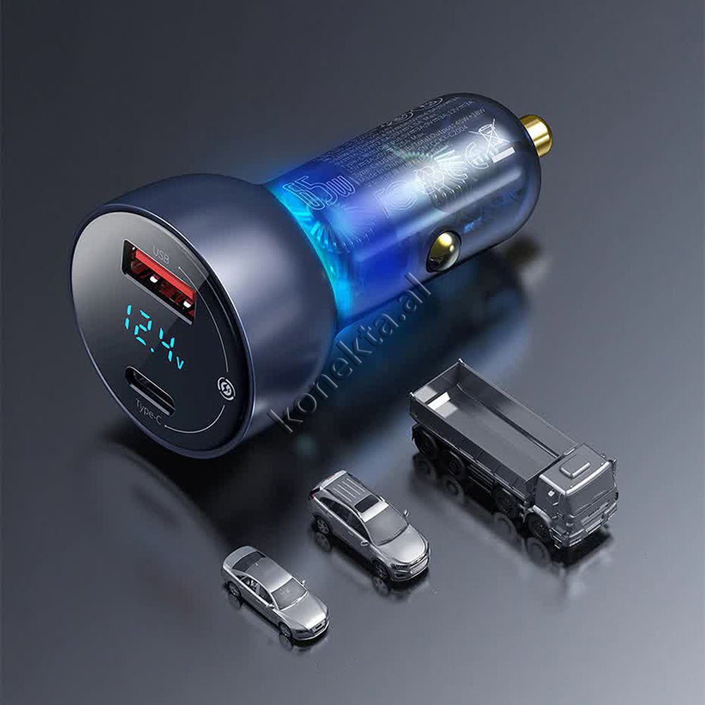 Baseus 65W Charger, 2 USB & Type-C Ports, Black - Thumbnail 14