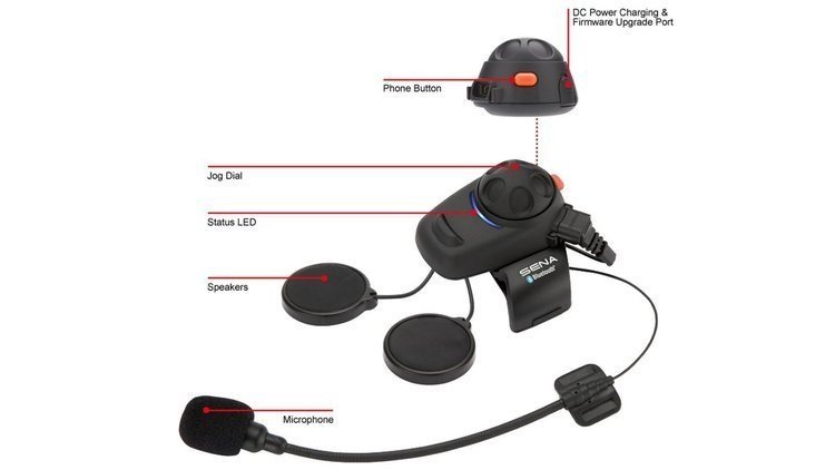 Sena SMH5 Headset, Black - Thumbnail 6