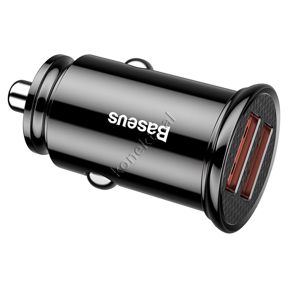 Baseus 30W Quick Charge Car Charger, Black / White - Thumbnail 8