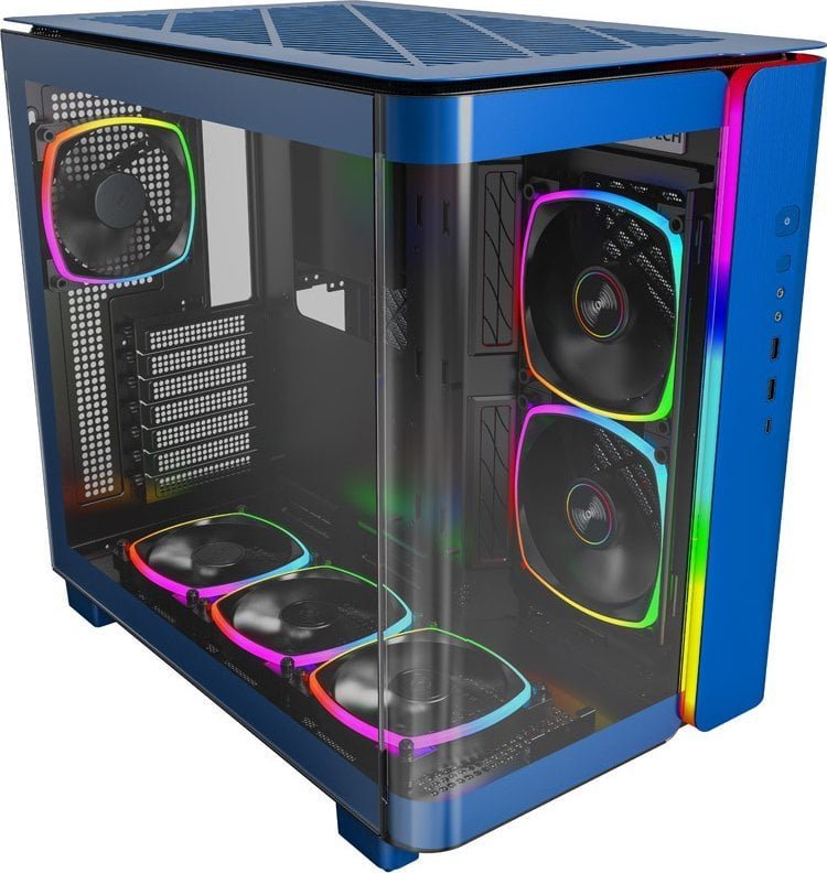 Montech King 95 Pro ARGB Case, Blue, Midi Tower - Thumbnail 2