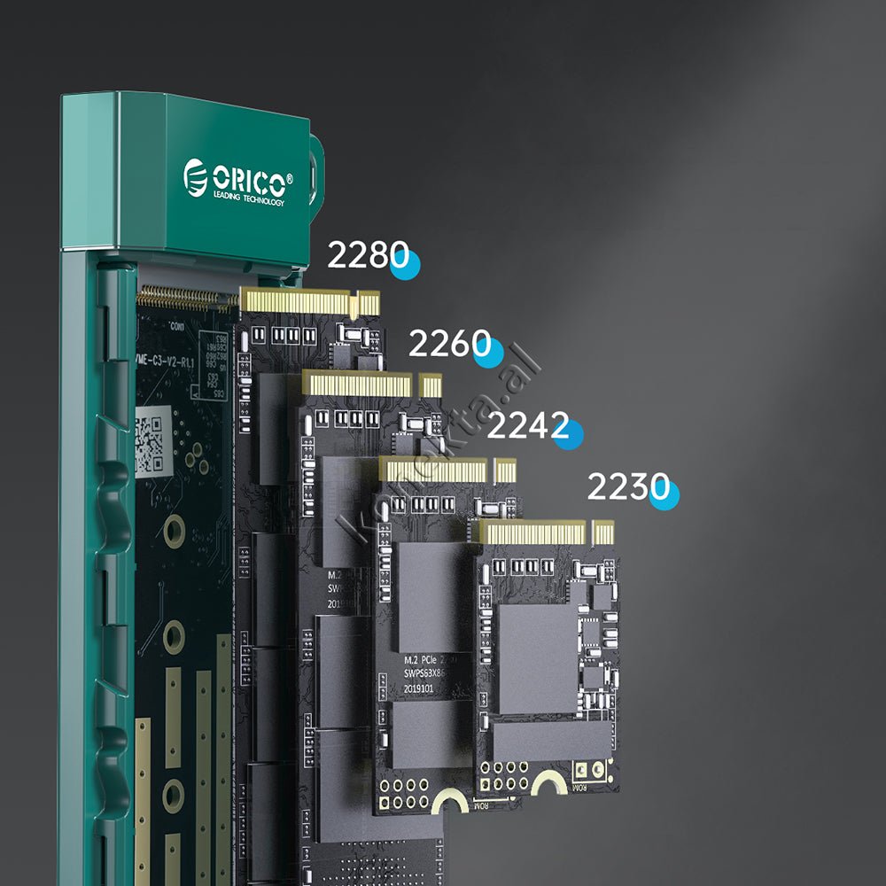 Orico Kase SSD M.2 NVME deri në 4TB Me Porte Type-C Gen 2 - Thumbnail 2