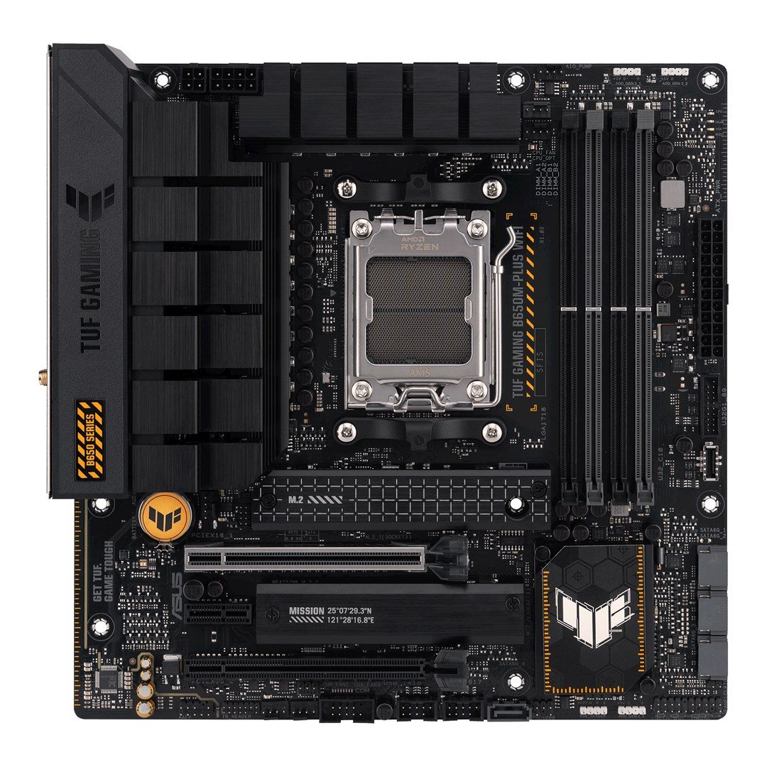 ASUS TUF Gaming B650M-PLUS WiFi AMD B650 Socket AM5 micro ATX Motherboard - Image 1