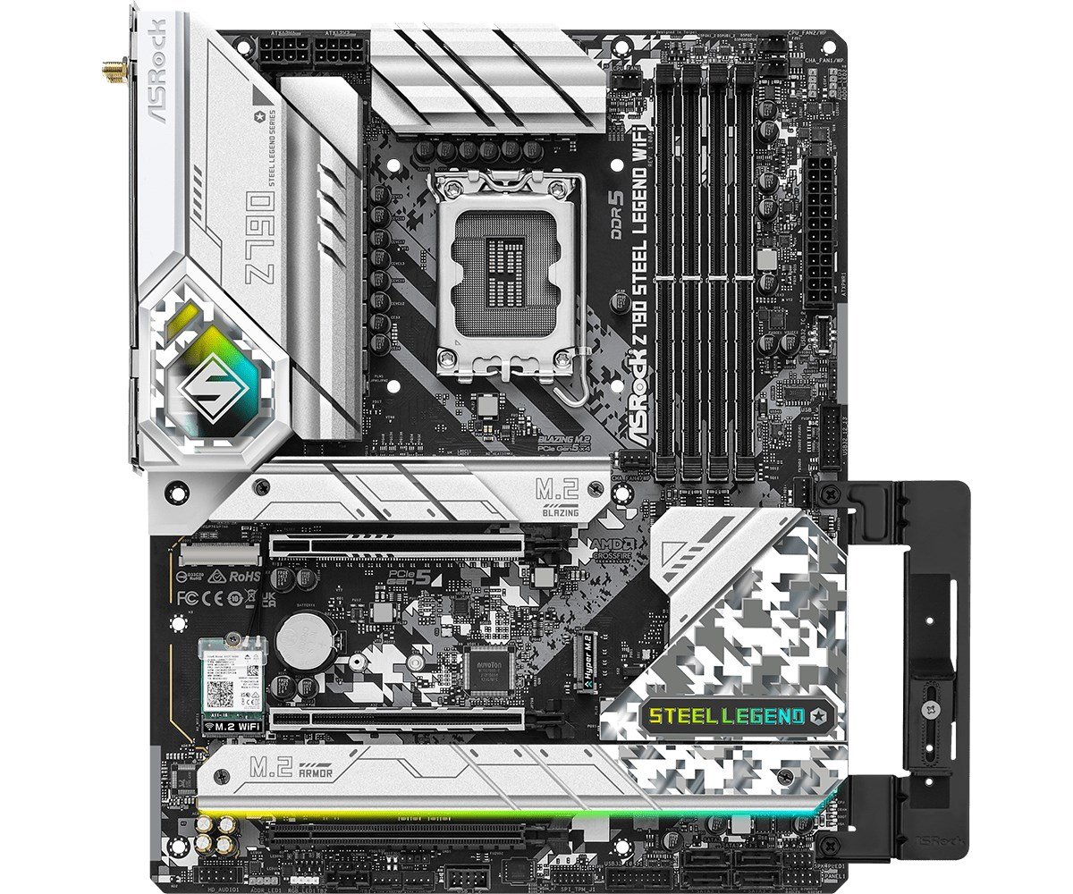 Asrock Z790 Steel Legend WiFi Intel Z790 LGA 1700 ATX Motherboard - Thumbnail 6