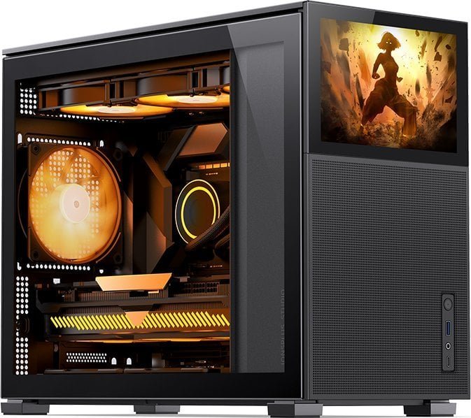 Jonsbo D31 Case, Black, Mini Tower - Thumbnail 2