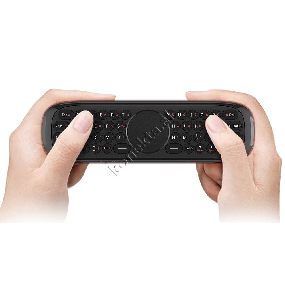 tjetertjeter W3 Air Mouse Remote Control, Black - Thumbnail 7