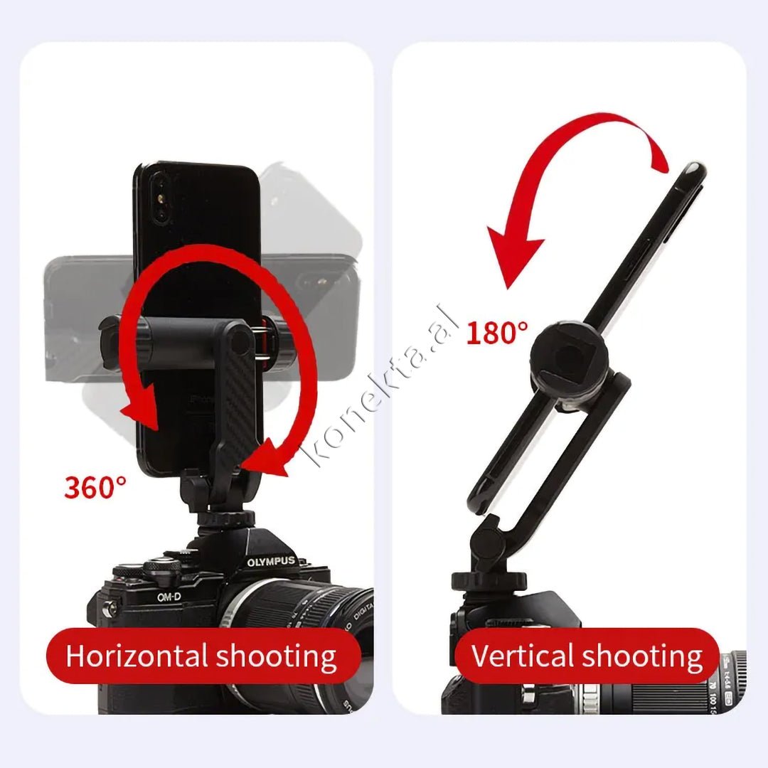 Jmary Phone Holder with 360° Rotation for Camera or Tripod - Thumbnail 2