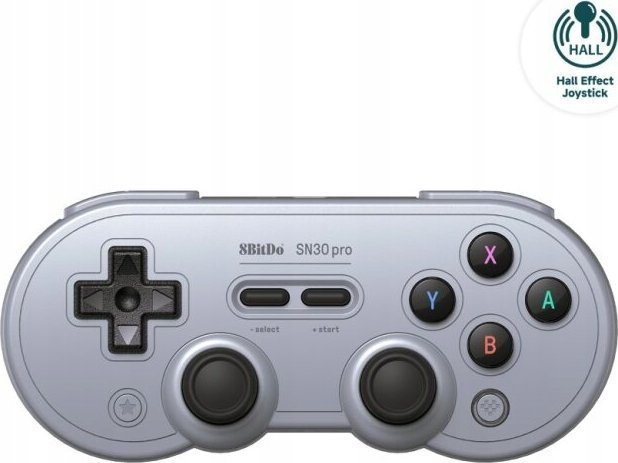 8BitDo SN30 Pro Controller, Wireless, Grey - Thumbnail 7