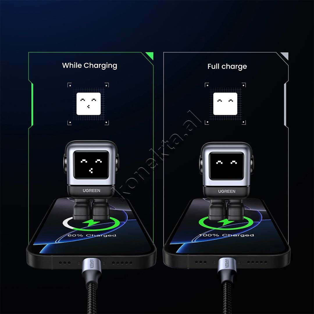 UGreen 65W Charger, 3 in 1, 2x Type-C, 1x USB-A - Thumbnail 9
