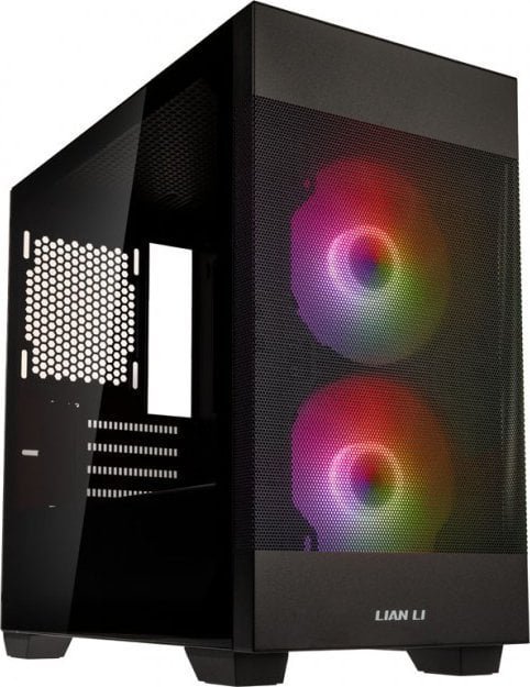 Lian Li LANCOOL 205M Mesh Case, Black, Micro Tower - Image 1