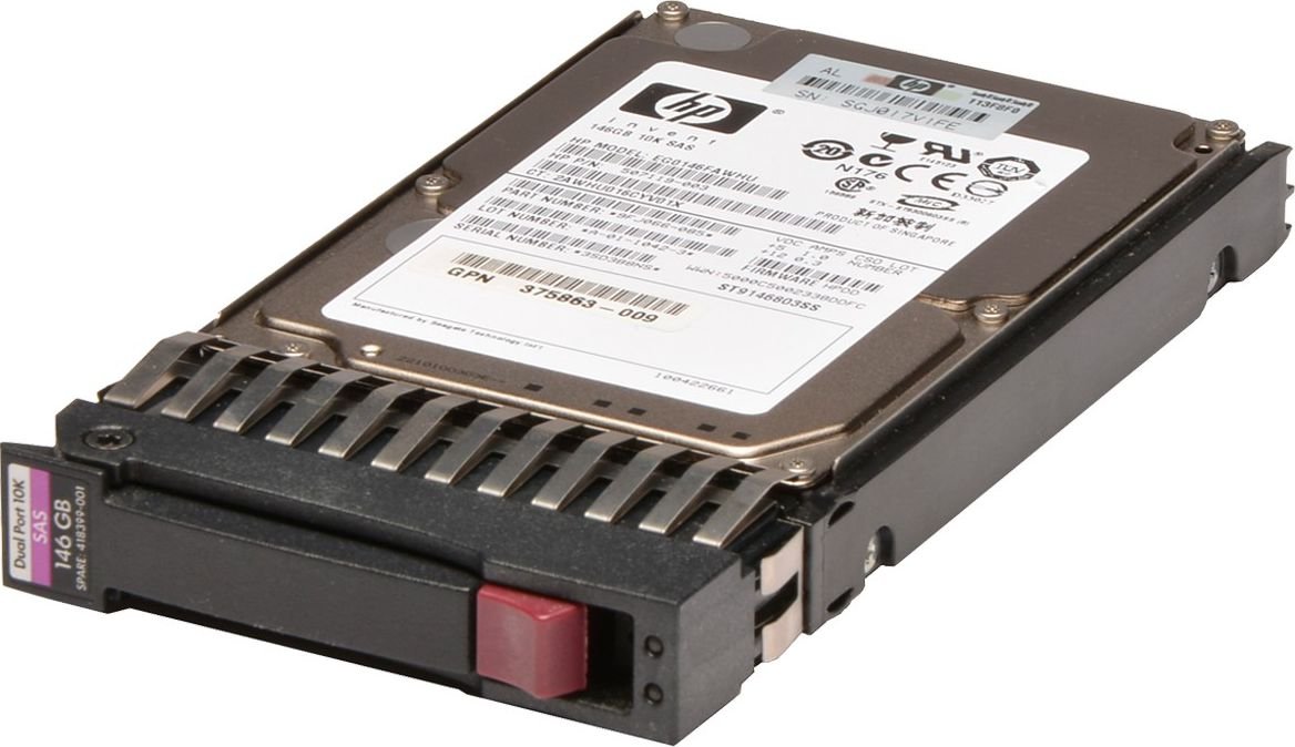 HP Server Disk, 146GB, 2.5", SAS-1, 10000RPM, Black - Image 1