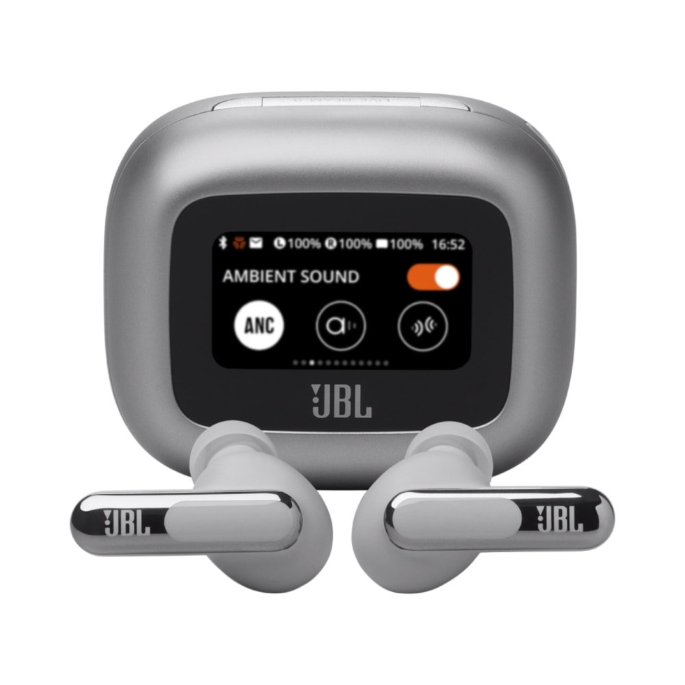 JBL Live Beam 3 Earbuds, Grey - Image 1