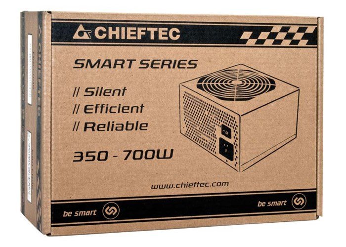 Chieftec Smart GPS-500A8 Power Supply, 20+4 pin ATX, 500 W, Black - Thumbnail 4
