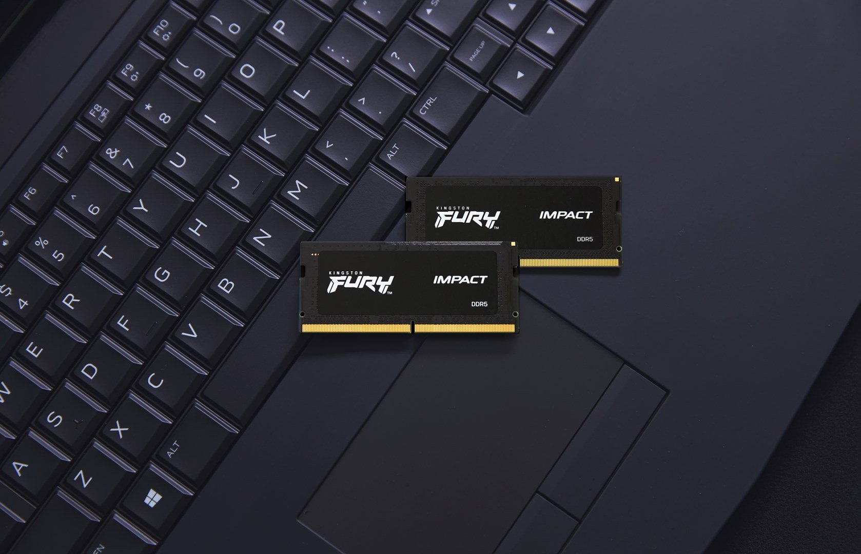 Kingston FURY Impact Memory 16GB DDR5, 4800MT/s, SODIMM CL38, Black - Image 1