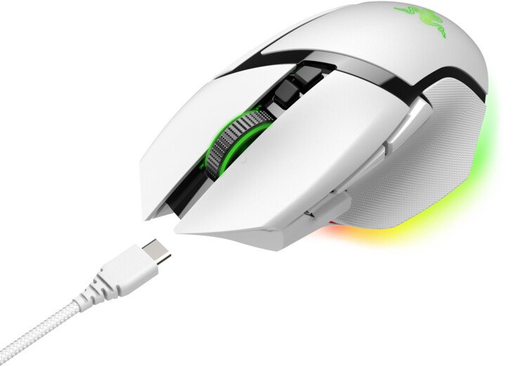 Razer Basilisk V3 Pro Mouse, White - Thumbnail 2