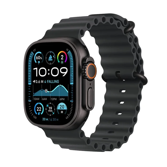 Apple Watch Ultra 2 Smartwatch, Black Ocean Band, 49mm - Image 1