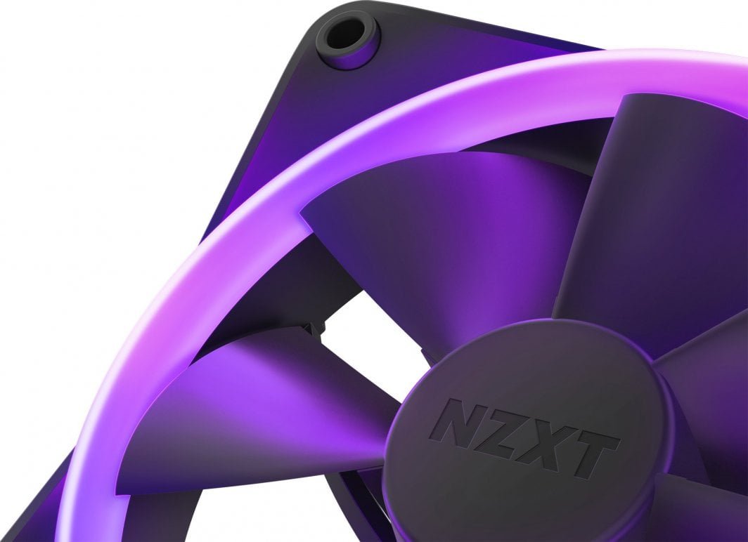 NZXT F140 RGB Fan 2-pack + Hub (RF-R14SF-B1) - Thumbnail 3