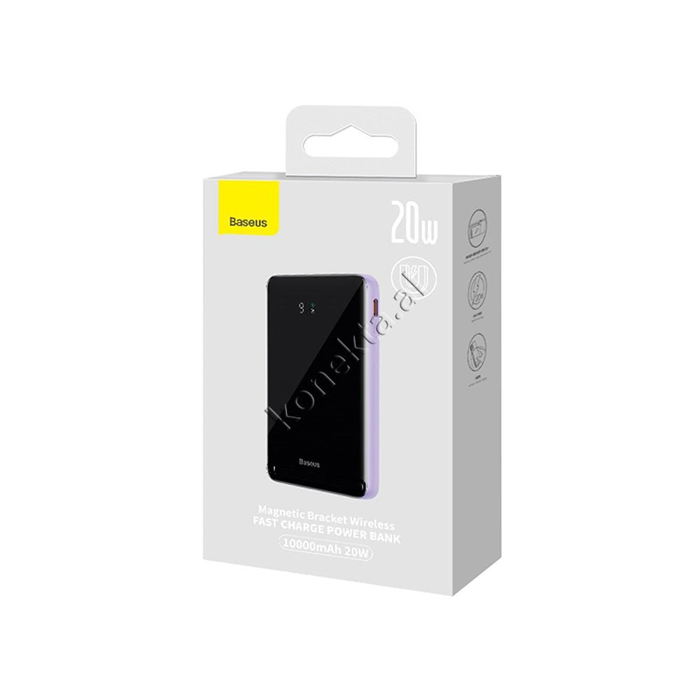 Baseus 10000mAh Battery, Black and Purple - Thumbnail 2