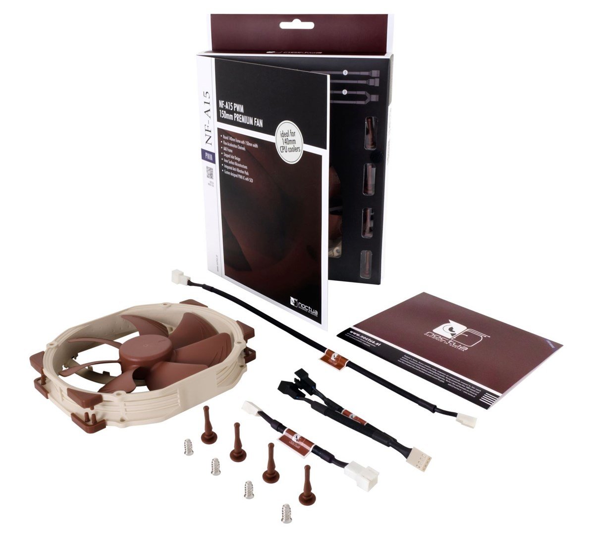 Noctua NOC-NF-A15-PWM Fan, 14 cm, Beige / Brown - Thumbnail 5