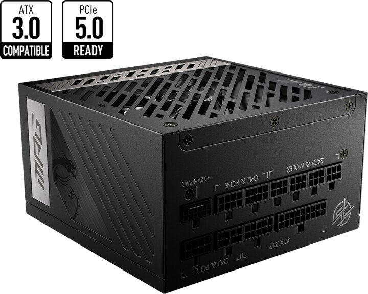 MSI MPG A1000G PCIE5 Power Supply, 1000W - Image 1